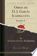 libro Obras De D. J. García Icazbalceta, Vol. 9